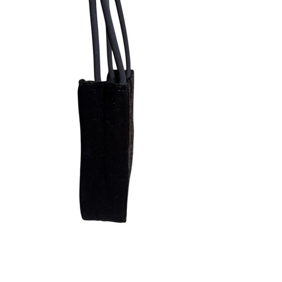 Talbots Velvet Beaded Evening Bag Black - Picture 3 of 5